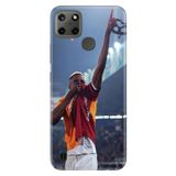 Realme Realme C21Y - C25Y ile Uyumlu Victor 45 Temalı Desenli Darbe Emici Silikon Kılıf, Çok Renkli