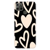 Realme Realme C21Y ve C25Y ile Uyumlu Kılıf, Heart Wall Temalı Desenli, Darbe Emici Silikon, Çok Renkli