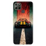 Realme Realme C21Y ve C25Y ile Uyumlu Kılıf, Race Classico Temalı Desenli, Darbe Emici Silikon