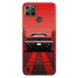 Realme Realme C21Y ve C25Y ile Uyumlu Kılıf, V8 Classic Temalı Desenli, Darbe Emici Silikon