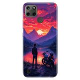 Realme Realme C21Y ve C25Y ile Uyumlu Motorum ve Ben Temalı Darbe Emici Silikon Kılıf