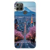 Realme Realme C25Y ile Uyumlu Kılıf, Tokyo Temalı Desenli, Darbe Emici Silikon