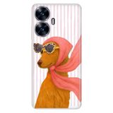 Realme Realme C55 ile Uyumlu Amor Temalı Desenli Darbe Emici Silikon Kılıf, Çok Renkli