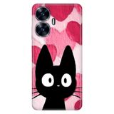 Realme Realme C55 ile Uyumlu Kılıf, Cat-Love Temalı Desenli, Darbe Emici Silikon