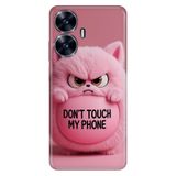 Realme Realme C55 ile Uyumlu Kılıf, Dont Touch Temalı Desenli, Darbe Emici Silikon