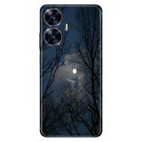 Realme Realme C55 ile Uyumlu Kılıf, Ormanda Gece Temalı Desenli, Darbe Emici Silikon