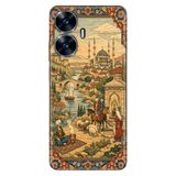 Realme Realme C55 ile Uyumlu Kılıf, Osmanlı 1453 Temalı Desenli, Darbe Emici Silikon