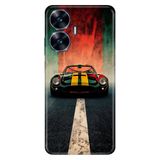 Realme Realme C55 ile Uyumlu Kılıf, Race Classico Temalı Desenli, Darbe Emici Silikon