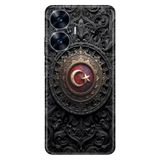 Realme Realme C55 ile Uyumlu Kılıf, Türkiye TC Temalı Desenli, Darbe Emici Silikon