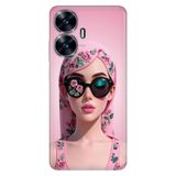 Realme Realme C55 ile Uyumlu Silikon Kılıf, Darbe Emici, Desenli, Çok Renkli