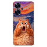 Realme Realme C55 ile Uyumlu Silikon Kılıf, Dombili Temalı Desenli, Darbe Emici, Çok Renkli