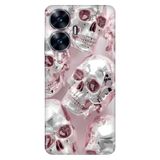 Realme Realme C55 ile Uyumlu Silikon Kılıf, İskelet Pattern Temalı Desenli, Darbe Emici, Çok Renkli