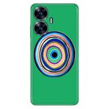 Realme Realme C55 ile Uyumlu Silikon Kılıf, Nazarlardan Korusun Temalı Desenli, Darbe Emici, Çok Renkli