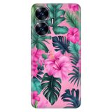 Realme Realme C55 ile Uyumlu Silikon Kılıf, White Haven Temalı Desenli, Darbe Emici