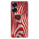 Realme Realme C55 ile Uyumlu Zebra Paint Temalı Desenli Darbe Emici Silikon Kılıf, Çok Renkli