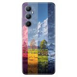 Realme Realme C65 ile Uyumlu Kılıf, 4 Mevsim Temalı Desenli, Darbe Emici Silikon