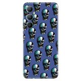Realme Realme C65 ile Uyumlu Kılıf, Cracked Skull Temalı Desenli, Darbe Emici Silikon