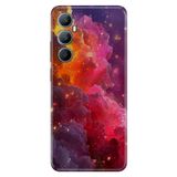 Realme Realme C65 ile Uyumlu Kılıf, Işıklı Gökyüzü Temalı Desenli, Darbe Emici Silikon