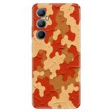 Realme Realme C65 ile Uyumlu Kılıf, Karo Temalı Desenli, Darbe Emici Silikon, Çok Renkli