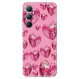 Realme Realme C65 ile Uyumlu Kılıf, Pinko Disco Temalı Desenli, Darbe Emici Silikon
