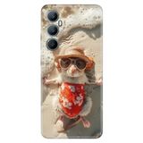 Realme Realme C65 ile Uyumlu Kılıf, Plaj Keyfi Temalı Desenli, Darbe Emici Silikon