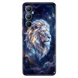 Realme Realme C65 ile Uyumlu Silikon Kılıf, Aslan Burcu Temalı Desenli, Darbe Emici