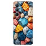 Realme Realme C65 ile Uyumlu Silikon Kılıf, Kayalıklar Temalı Desenli, Darbe Emici