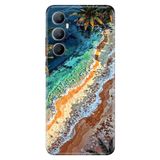 Realme Realme C65 ile Uyumlu Silikon Kılıf, Tropical Ada Temalı Desenli, Darbe Emici, Çok Renkli