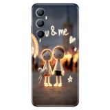 Realme Realme C65 ile Uyumlu Silikon Kılıf, You And Me Forever Temalı Desenli, Darbe Emici