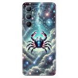Realme Realme C65 ile Uyumlu Yengeç Burcu Temalı Silikon Kılıf, Darbe Emici, Çok Renkli