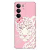Realme Realme C75 ile Uyumlu Kılıf, Bayan Kaplan Temalı Desenli, Darbe Emici Silikon