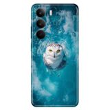 Realme Realme C75 ile Uyumlu Kılıf, Ciddi Baykuş Temalı Desenli, Darbe Emici Silikon
