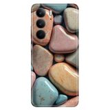 Realme Realme C75 ile Uyumlu Kılıf, Color Stones Temalı Desenli, Darbe Emici Silikon