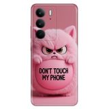 Realme Realme C75 ile Uyumlu Kılıf, Dont Touch Temalı Desenli, Darbe Emici Silikon