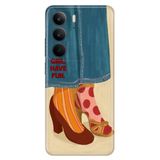Realme Realme C75 ile Uyumlu Kılıf, Girl Have Fun Temalı Desenli, Darbe Emici Silikon