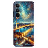 Realme Realme C75 ile Uyumlu Kılıf, İstanbul Kolaj Temalı Desenli, Darbe Emici Silikon