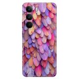 Realme Realme C75 ile Uyumlu Kılıf, Kabile Şans Tüyü Temalı Desenli, Darbe Emici Silikon