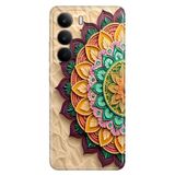 Realme Realme C75 ile Uyumlu Kılıf, Mara Mandala Temalı Desenli, Darbe Emici Silikon