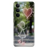 Realme Realme C75 ile Uyumlu Kılıf, Minik Kız Temalı Desenli, Darbe Emici Silikon
