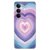 Realme Realme C75 ile Uyumlu Kılıf, Purple Love Temalı Desenli, Darbe Emici Silikon