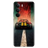 Realme Realme C75 ile Uyumlu Kılıf, Race Classico Temalı Desenli, Darbe Emici Silikon