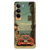 Realme Realme C75 ile Uyumlu Kılıf, Race Temalı Desenli, Darbe Emici Silikon