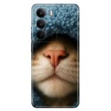 Realme Realme C75 ile Uyumlu Kılıf, Street Cat Temalı Desenli, Darbe Emici Silikon