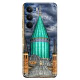 Realme Realme C75 ile Uyumlu Mevlana Türbesi Temalı Desenli Darbe Emici Silikon Kılıf, Çok Renkli