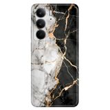 Realme Realme C75 ile Uyumlu Silikon Kılıf, Batı Mermer Temalı Desenli, Darbe Emici