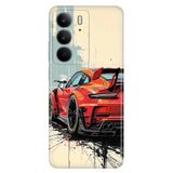 Realme Realme C75 ile Uyumlu Silikon Kılıf, Car 911 Car Temalı Desenli, Darbe Emici