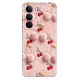 Realme Realme C75 ile Uyumlu Silikon Kılıf, Kiraz Temalı Desenli, Darbe Emici, Çok Renkli