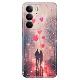 Realme Realme C75 ile Uyumlu Silikon Kılıf, Sevgililer Günü Temalı Desenli, Darbe Emici, Çok Renkli