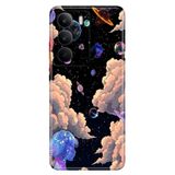 Realme Realme C75 ile Uyumlu Silikon Kılıf, Space 1030 Temalı Desenli, Darbe Emici