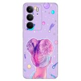 Realme Realme C75 ile Uyumlu Silvia Temalı Desenli Darbe Emici Silikon Kılıf, Çok Renkli